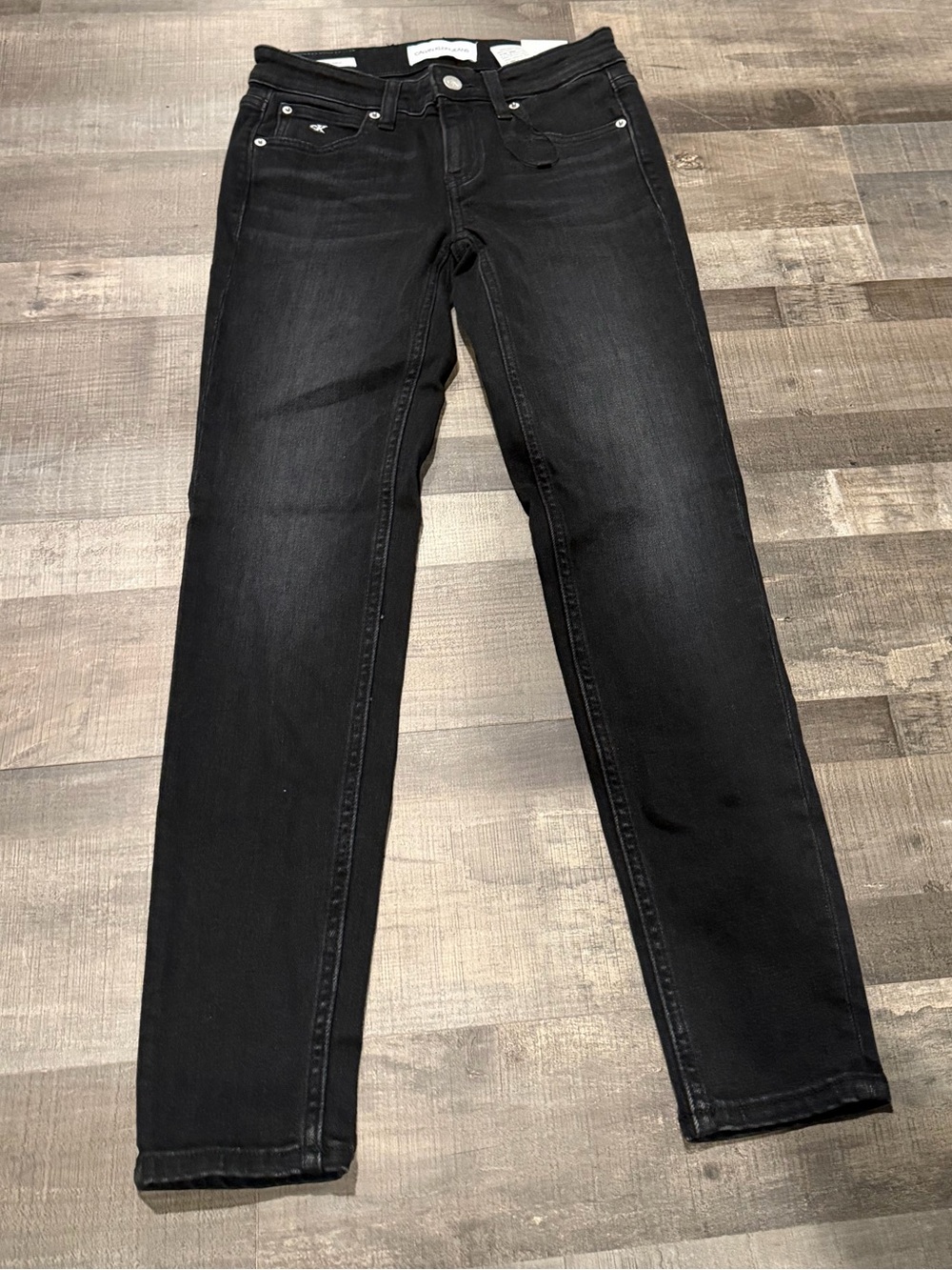 Calvin Klein Jeans Black Cropped Ankle Jeans